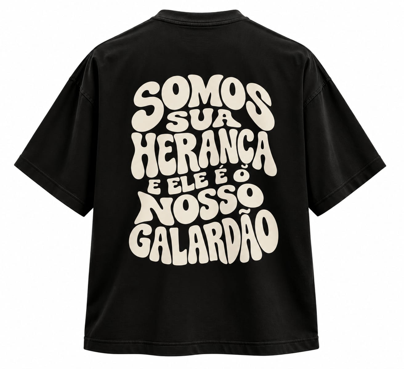 Camiseta oversized Somos sua herança