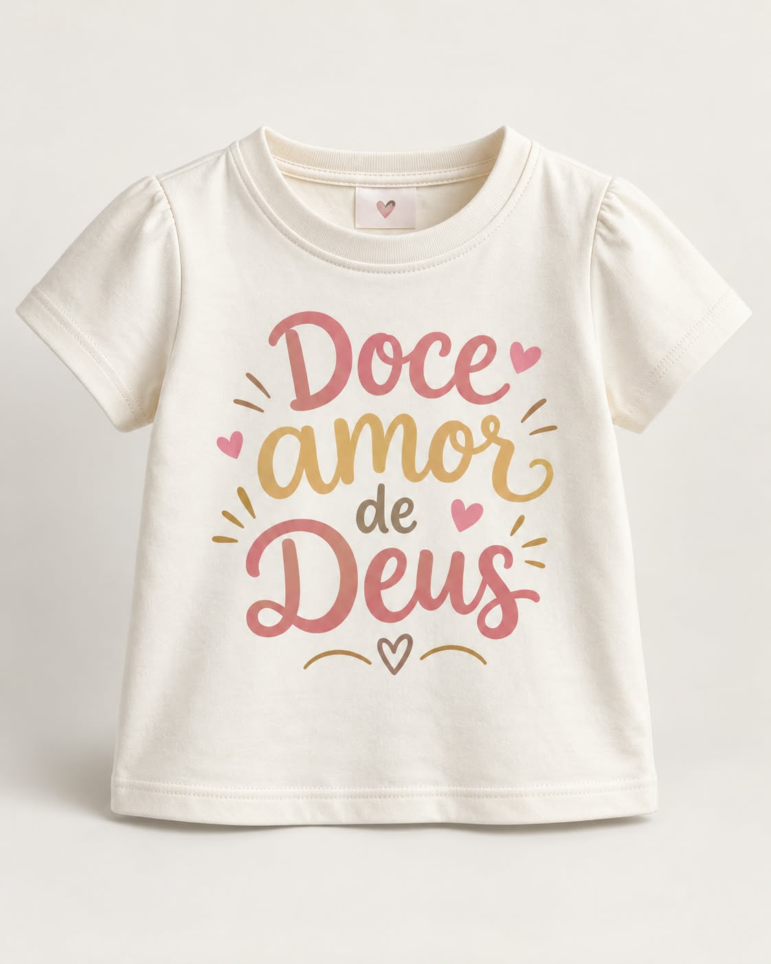 Camiseta infantil O doce amor de Deus